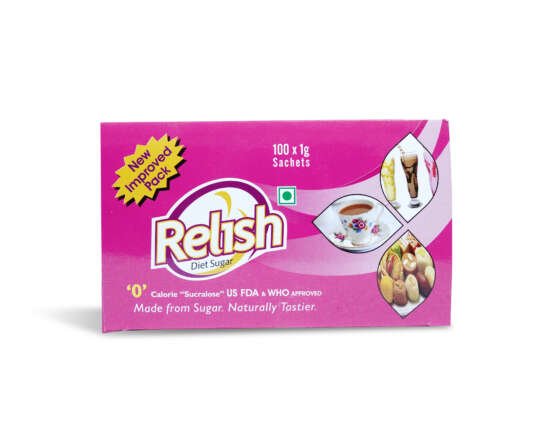 Relish Diet Sugar 100 Sachets
