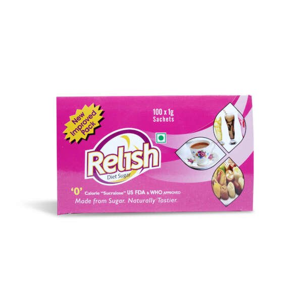 Relish Diet Sugar 100 Sachets